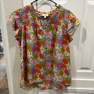 Umgee Floral Multicolor Top